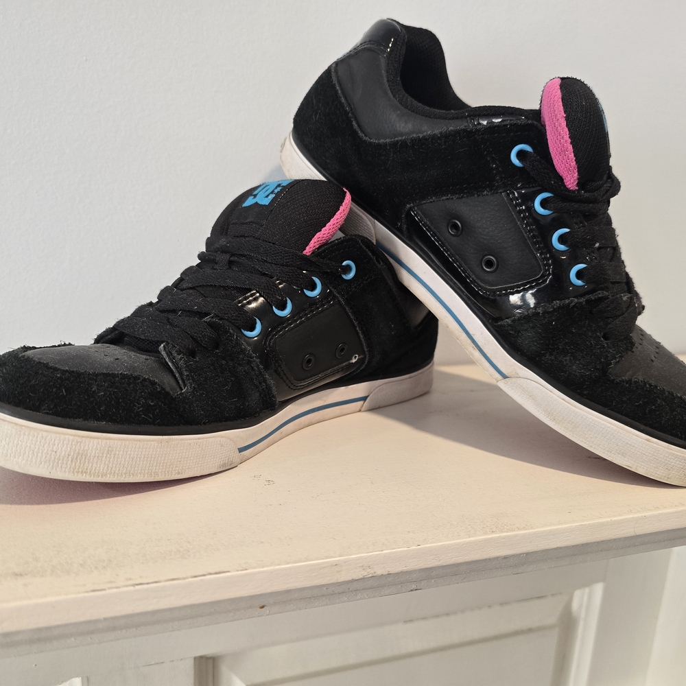 DC Black and Pink Skate Shoes